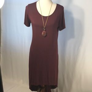 POL Cotton High Low Dress